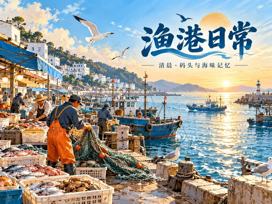 港口人间配图